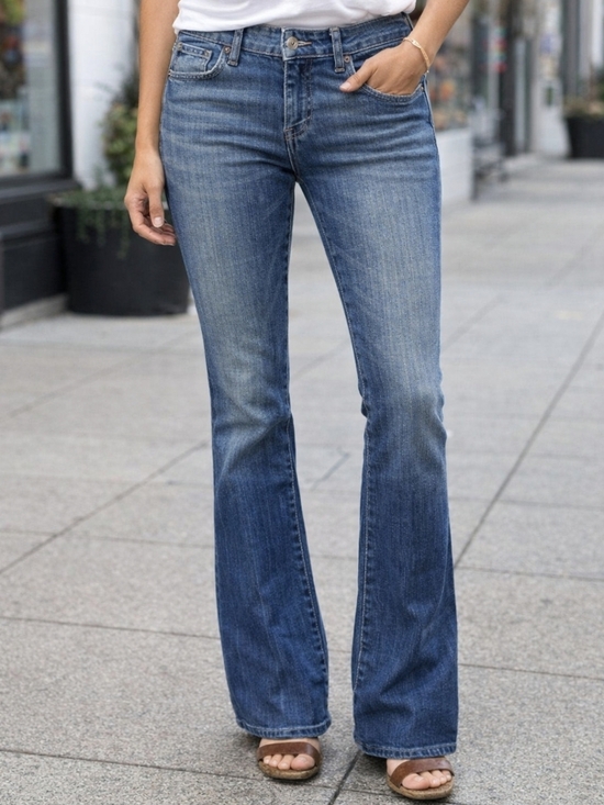 7 For All Mankind Denim - 7 FAM "A" POCKET JEANS FLARE size 28!!!